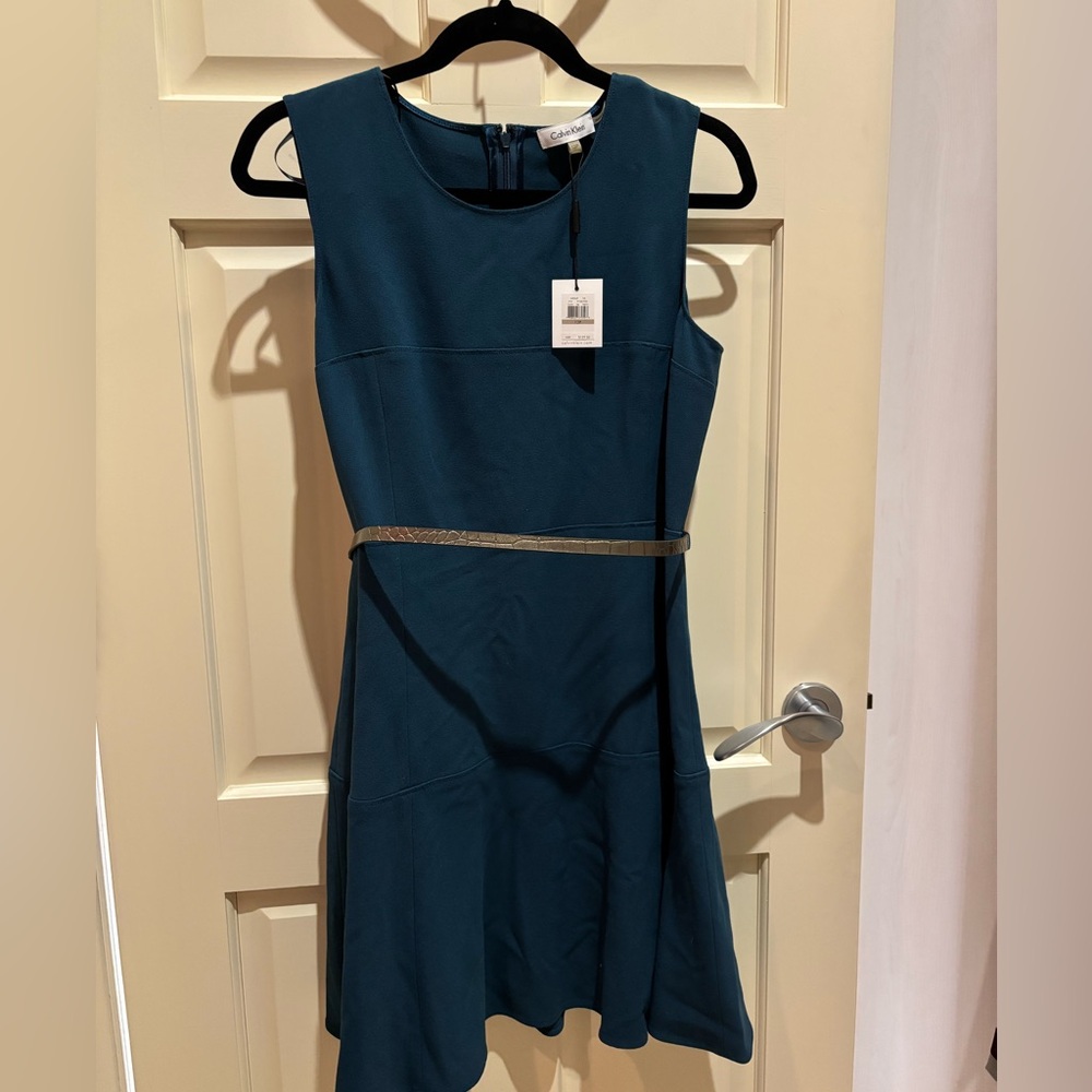 Calvin Klein Teal Midi Dress